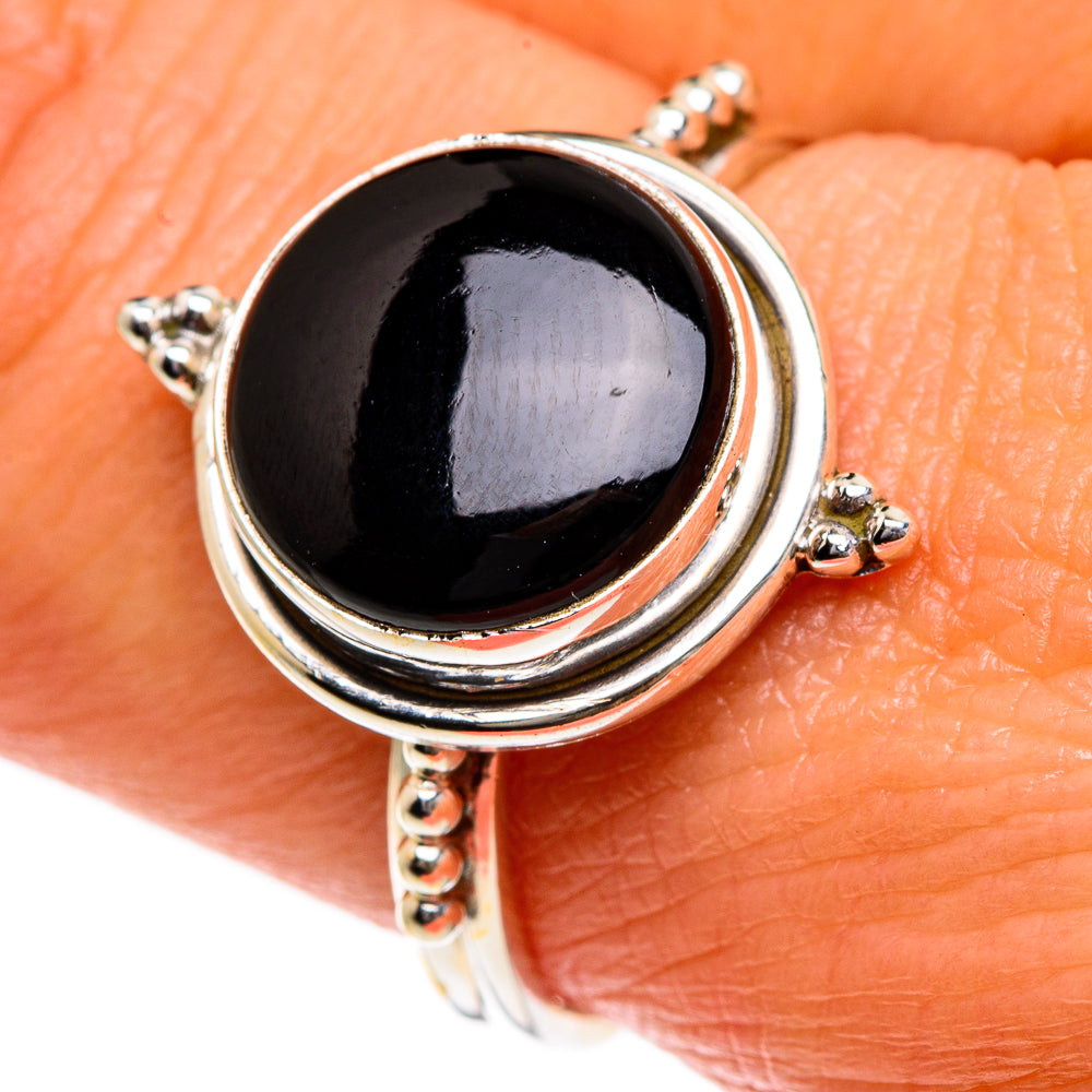 Black Onyx Rings handcrafted by Ana Silver Co - RING84117