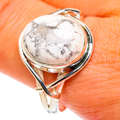 Howlite Rings handcrafted by Ana Silver Co - RING84120