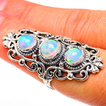 Ethiopian Opal Rings handcrafted by Ana Silver Co - RING84125