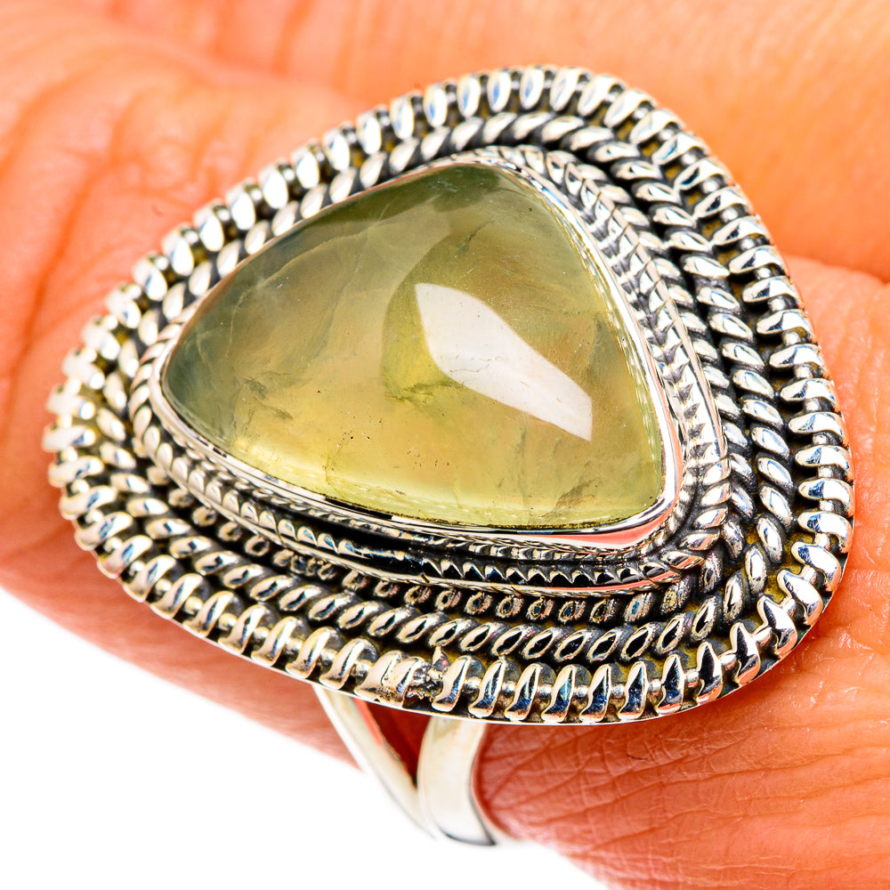 Prehnite Rings handcrafted by Ana Silver Co - RING84135