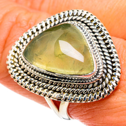 Prehnite Rings handcrafted by Ana Silver Co - RING84135