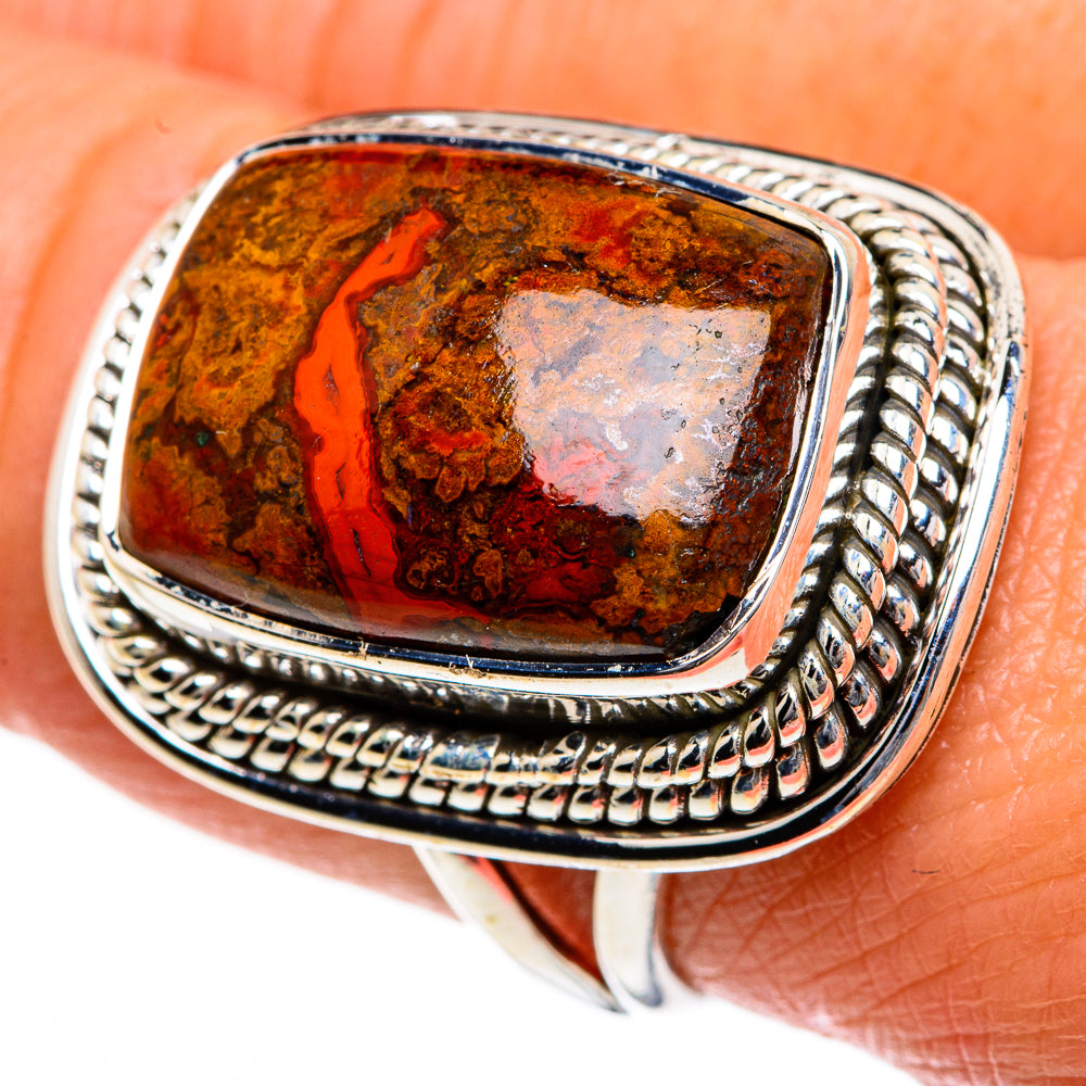 Moroccan Agate Rings handcrafted by Ana Silver Co - RING84139