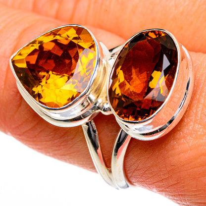 Mandarin Citrine Rings handcrafted by Ana Silver Co - RING84142