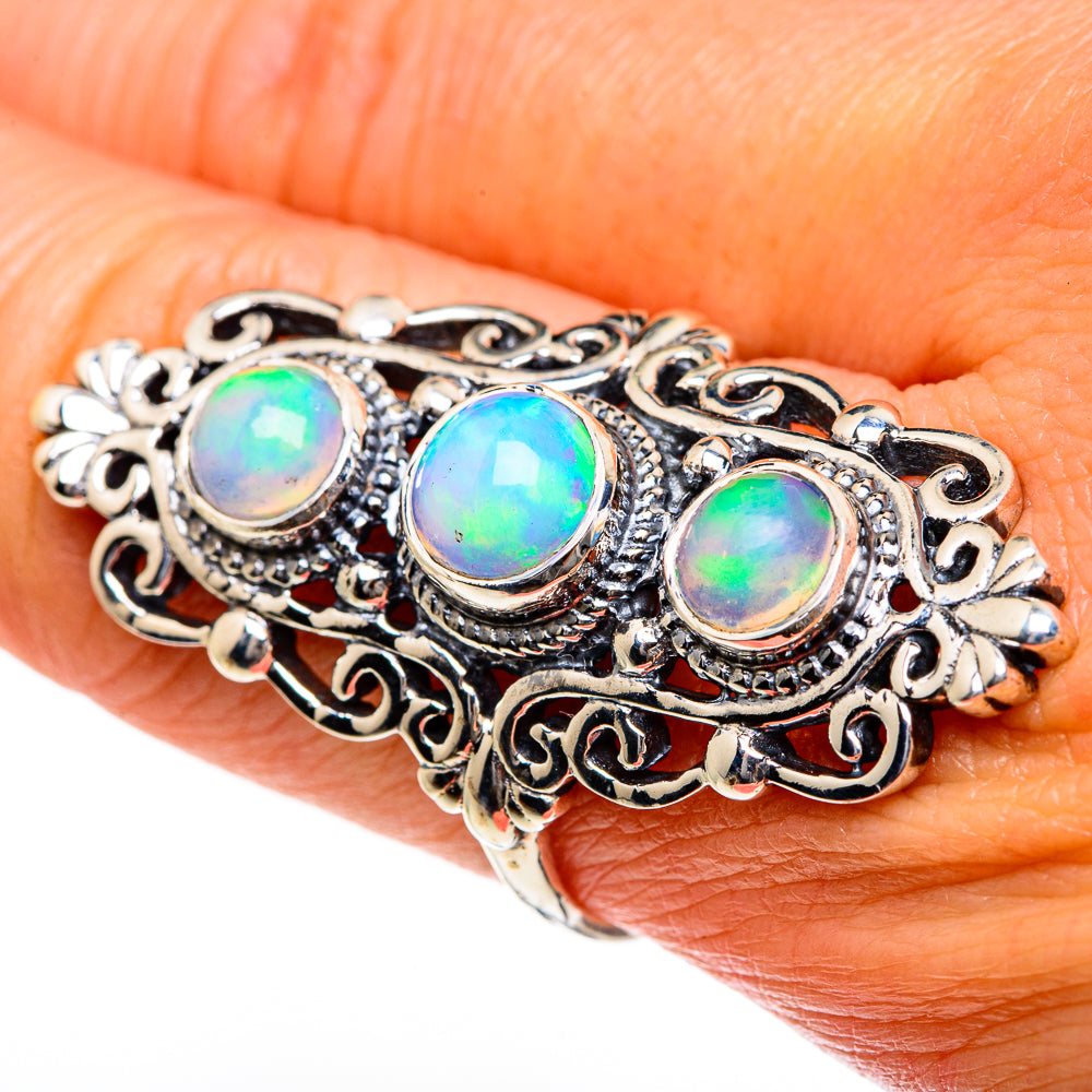 Ethiopian Opal Rings handcrafted by Ana Silver Co - RING84146