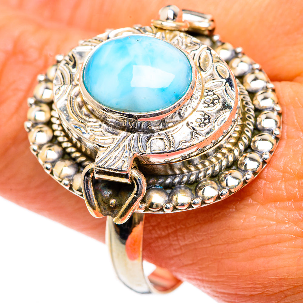 Larimar Rings handcrafted by Ana Silver Co - RING84155
