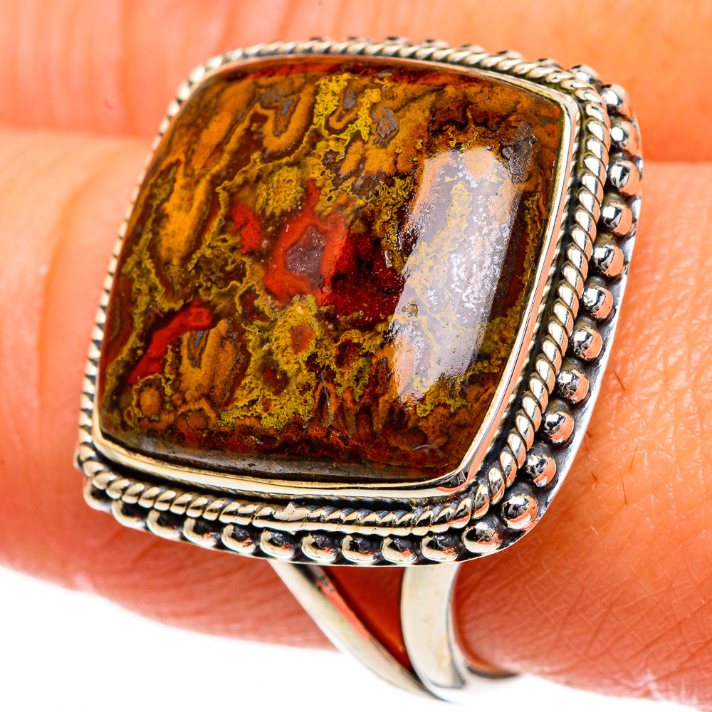 Moroccan Agate Rings handcrafted by Ana Silver Co - RING84160