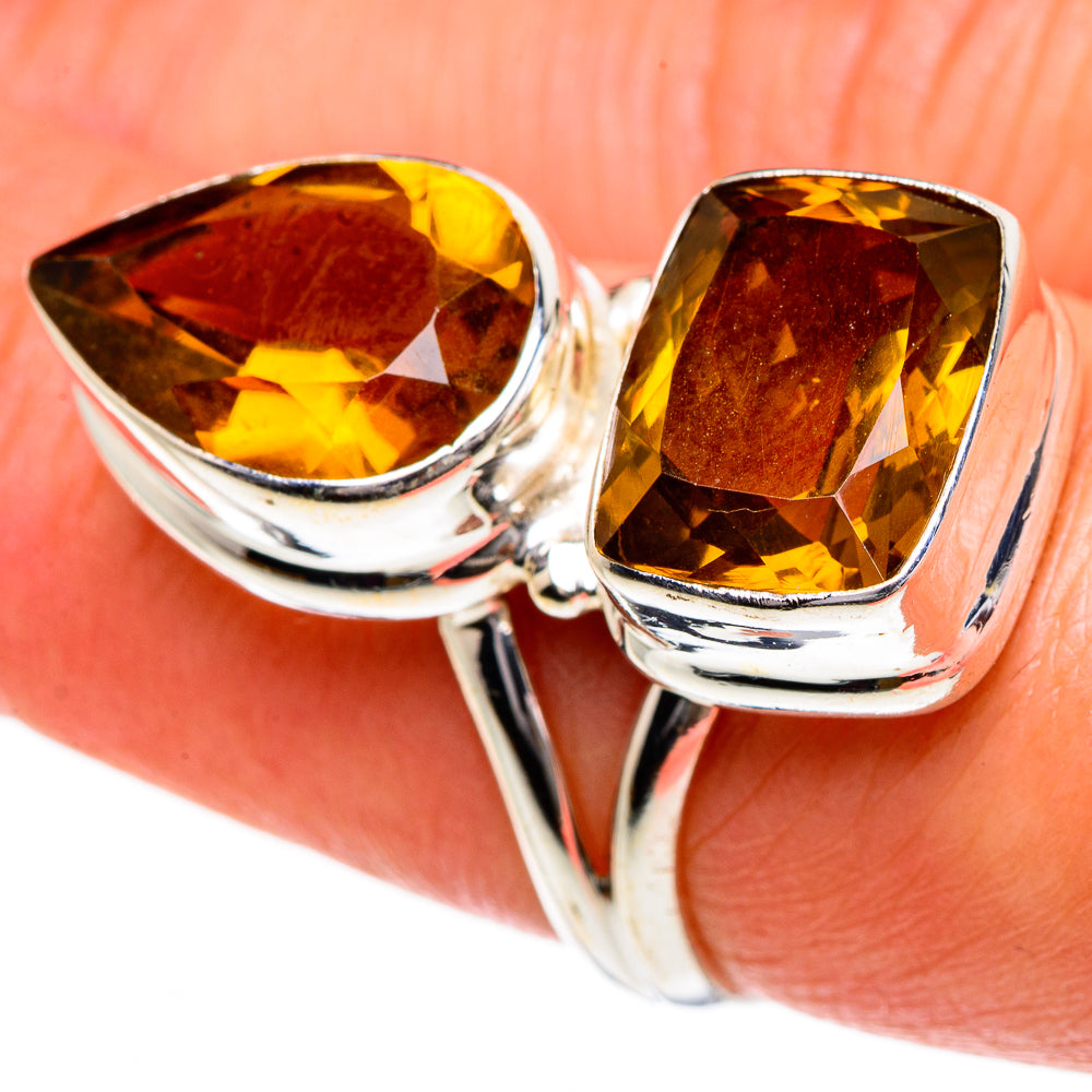 Mandarin Citrine Rings handcrafted by Ana Silver Co - RING84162