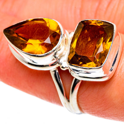 Mandarin Citrine Rings handcrafted by Ana Silver Co - RING84162