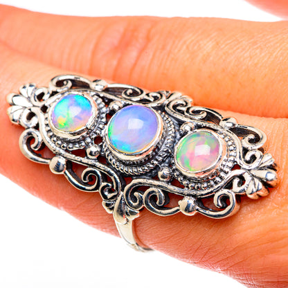 Ethiopian Opal Rings handcrafted by Ana Silver Co - RING84165