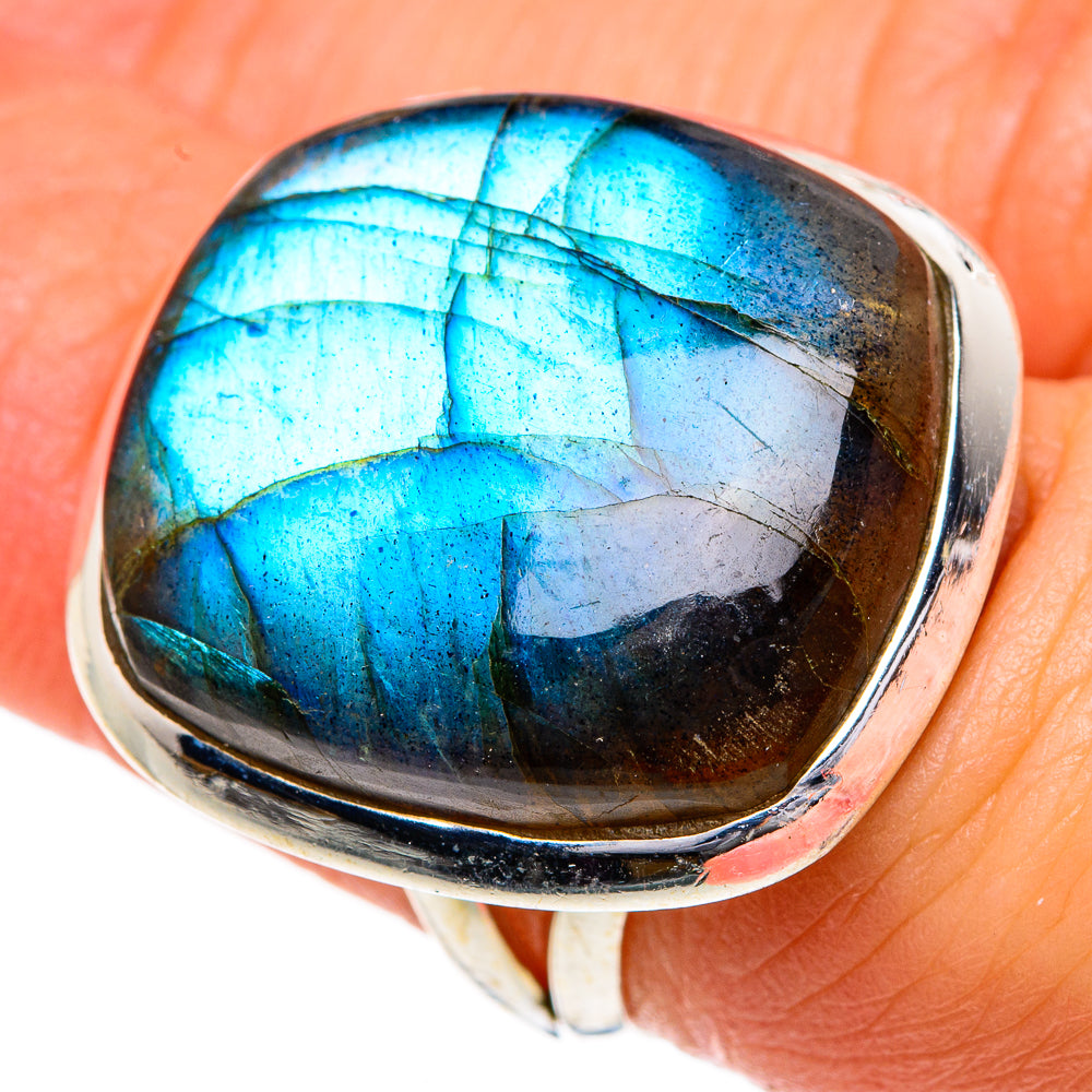 Labradorite Rings handcrafted by Ana Silver Co - RING84167