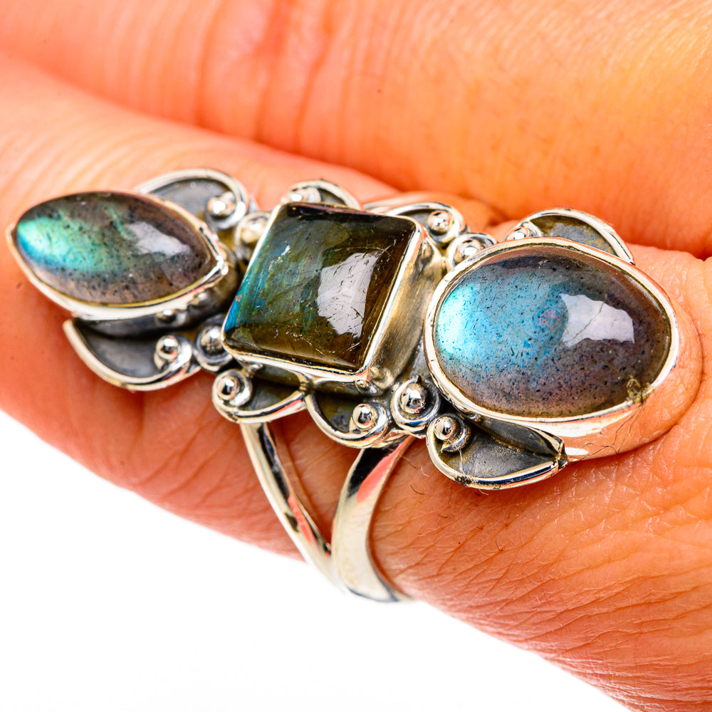 Labradorite Rings handcrafted by Ana Silver Co - RING84174