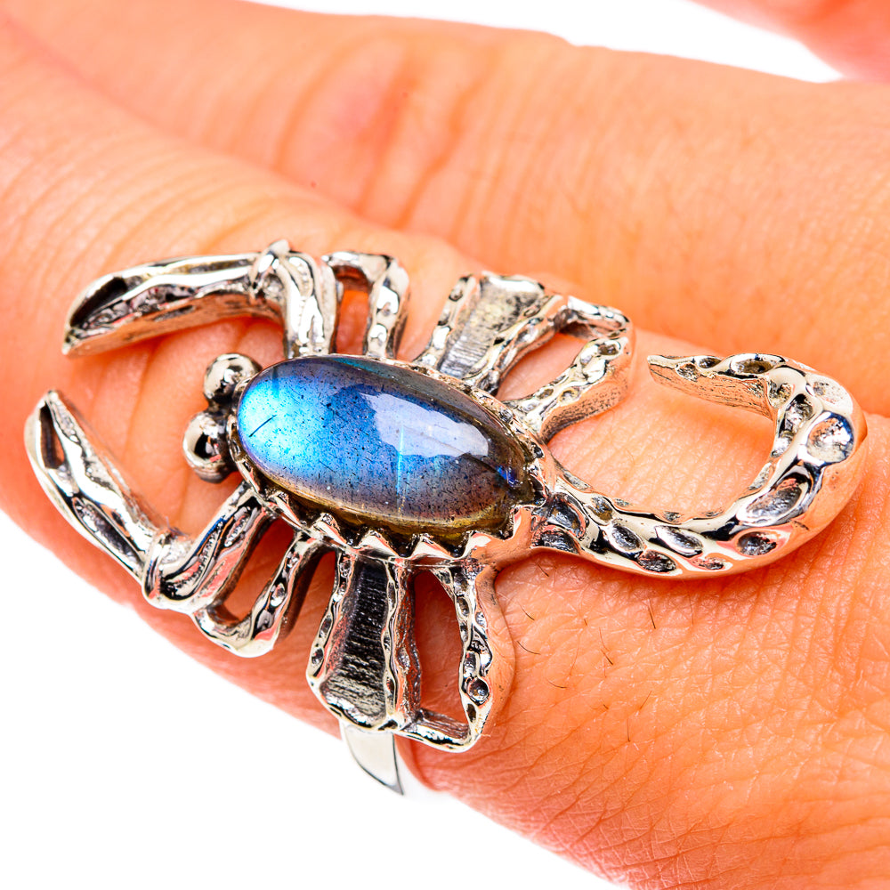 Labradorite Rings handcrafted by Ana Silver Co - RING84178