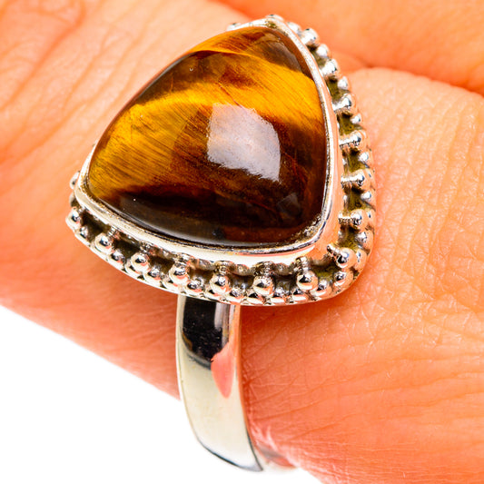 Tiger Eye Rings handcrafted by Ana Silver Co - RING84191