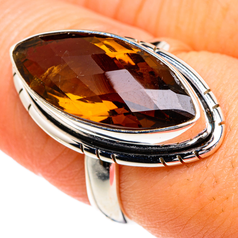 Mandarin Citrine Rings handcrafted by Ana Silver Co - RING84192