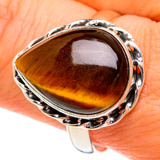Tiger Eye Rings handcrafted by Ana Silver Co - RING84193