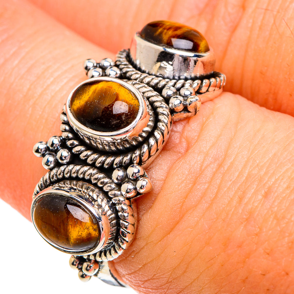 Tiger Eye Rings handcrafted by Ana Silver Co - RING84194