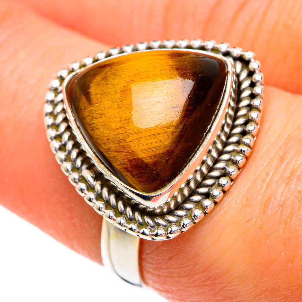 Tiger Eye Rings handcrafted by Ana Silver Co - RING84195