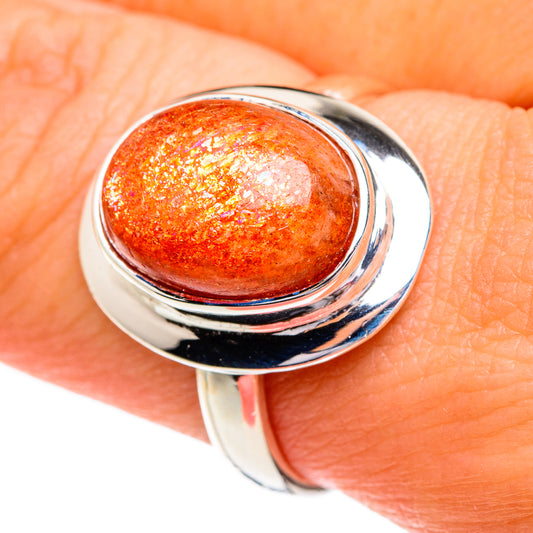 Sunstone Rings handcrafted by Ana Silver Co - RING84197