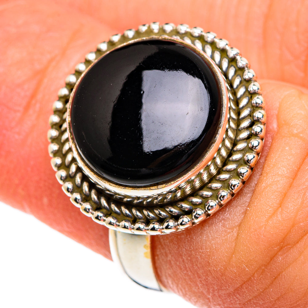 Black Onyx Rings handcrafted by Ana Silver Co - RING84206