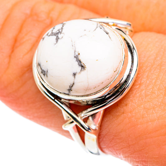Howlite Rings handcrafted by Ana Silver Co - RING84210
