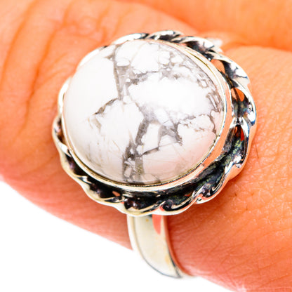 Howlite Rings handcrafted by Ana Silver Co - RING84211