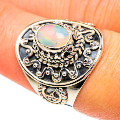 Ethiopian Opal Rings handcrafted by Ana Silver Co - RING84213