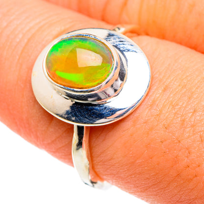 Ethiopian Opal Rings handcrafted by Ana Silver Co - RING84214