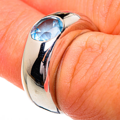 Blue Topaz Rings handcrafted by Ana Silver Co - RING84223
