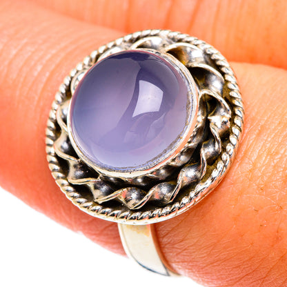 Aqua Chalcedony Rings handcrafted by Ana Silver Co - RING84224