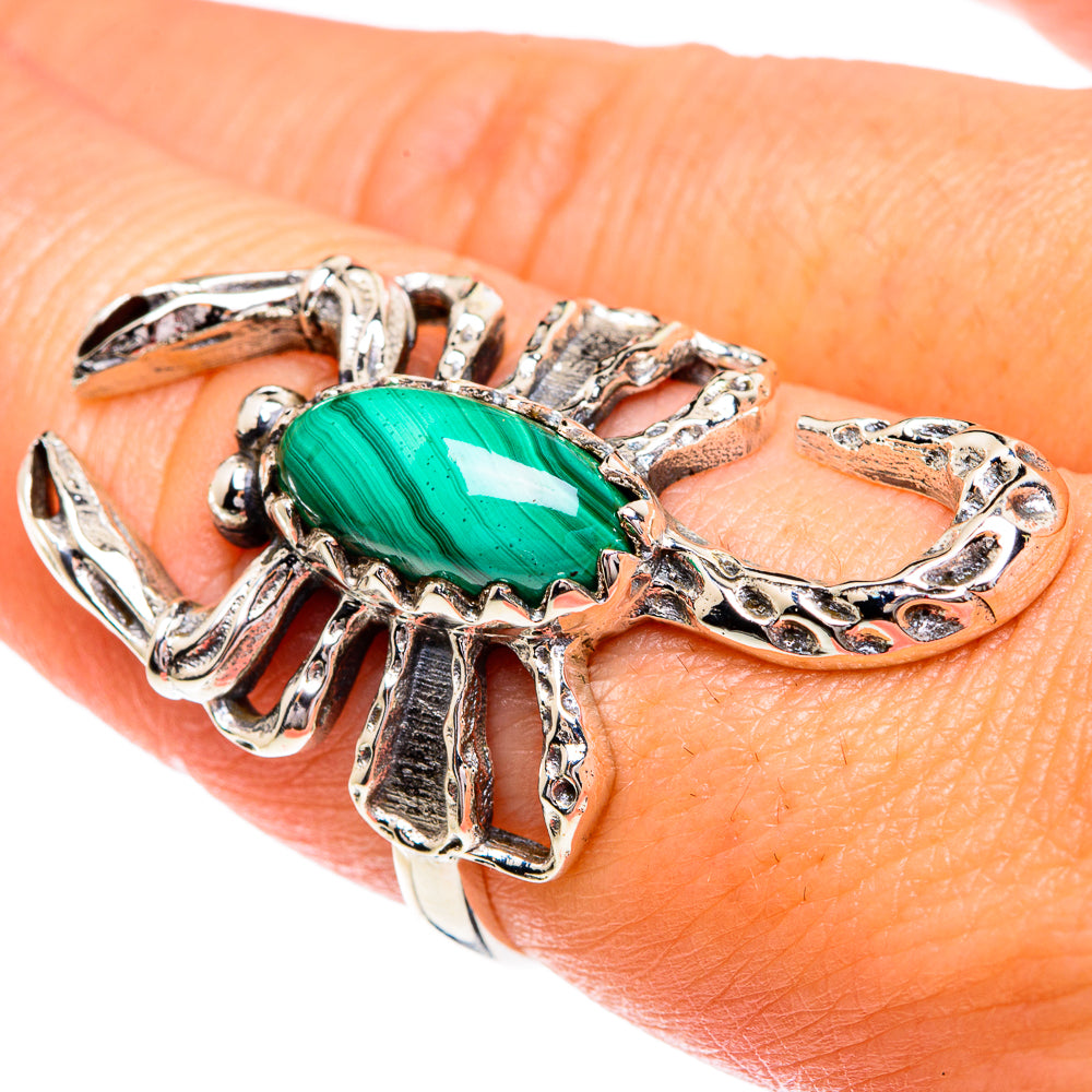 Malachite Rings handcrafted by Ana Silver Co - RING84226