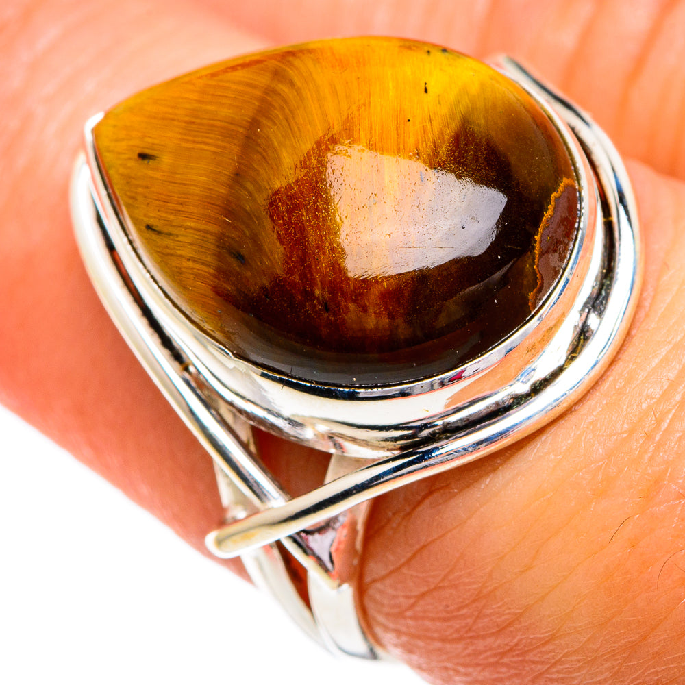 Tiger Eye Rings handcrafted by Ana Silver Co - RING84234