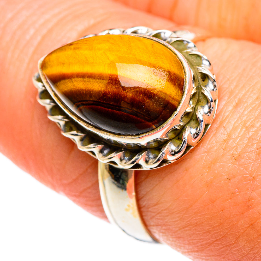 Tiger Eye Rings handcrafted by Ana Silver Co - RING84237