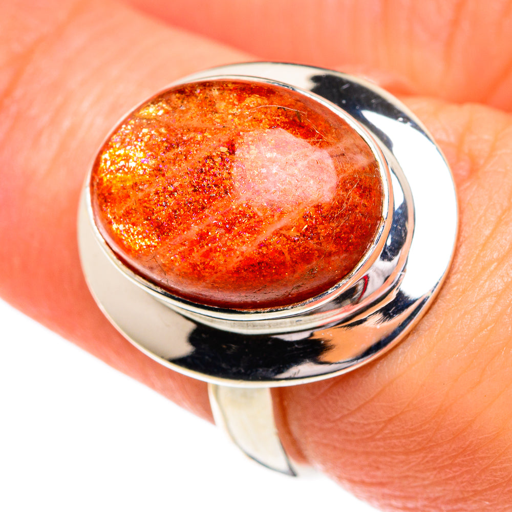 Sunstone Rings handcrafted by Ana Silver Co - RING84238