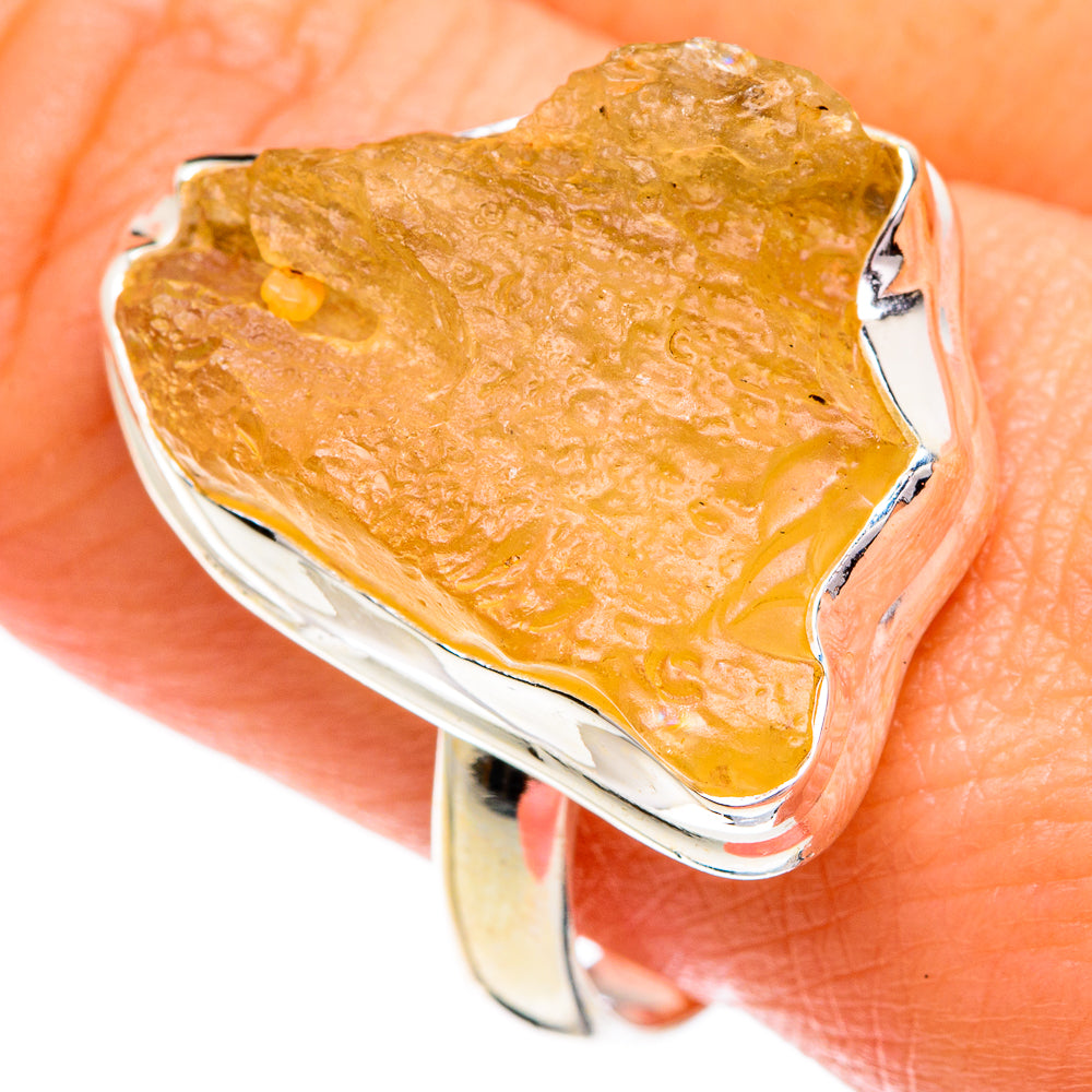 Libyan Glass Rings handcrafted by Ana Silver Co - RING84239