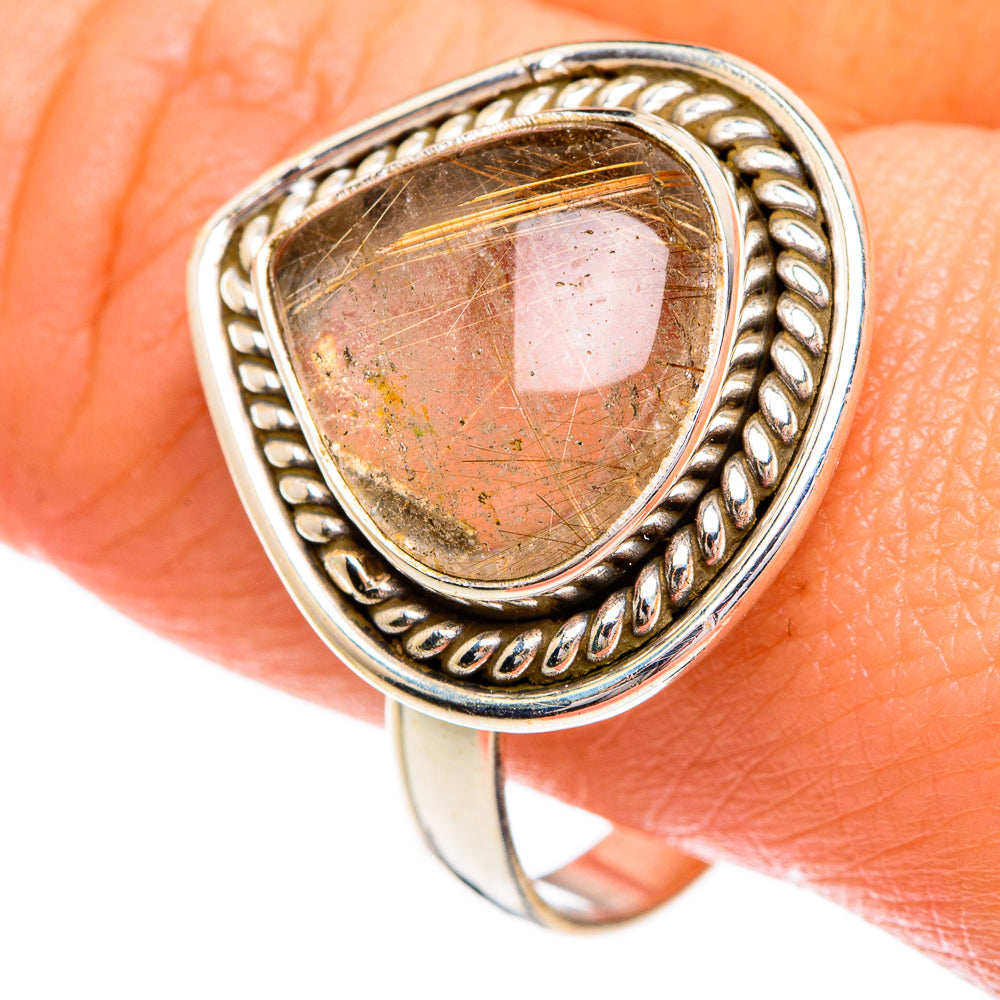 Rutilated Quartz Rings handcrafted by Ana Silver Co - RING84249