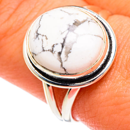 Howlite Rings handcrafted by Ana Silver Co - RING84254