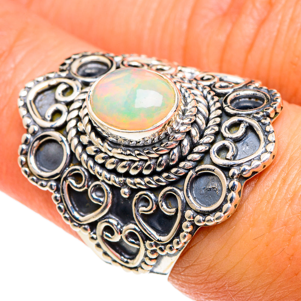 Ethiopian Opal Rings handcrafted by Ana Silver Co - RING84256