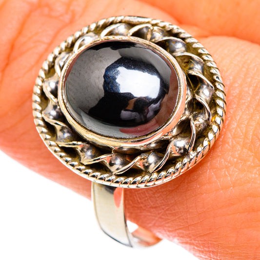 Hematite Rings handcrafted by Ana Silver Co - RING84258