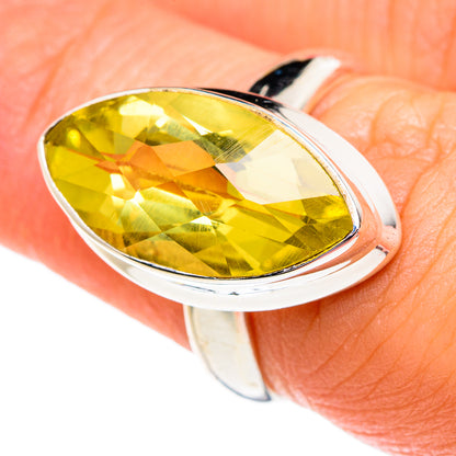 Lemon Quartz Rings handcrafted by Ana Silver Co - RING84260
