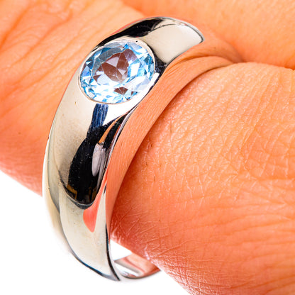 Blue Topaz Rings handcrafted by Ana Silver Co - RING84270