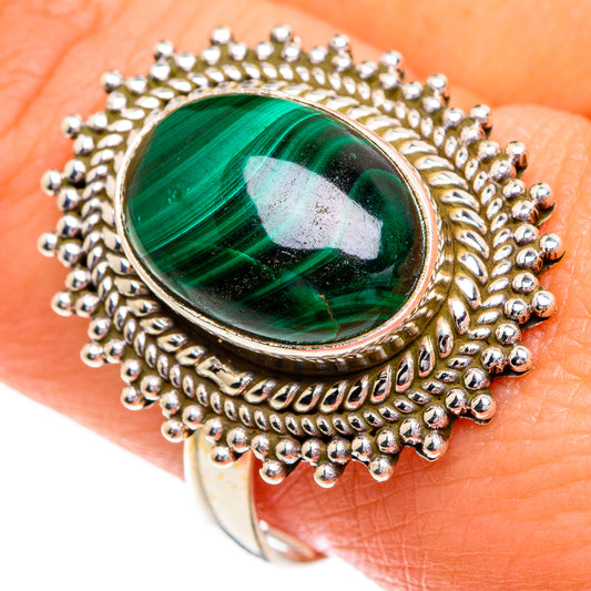 Malachite Rings handcrafted by Ana Silver Co - RING84274