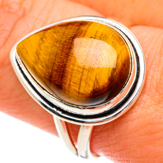 Tiger Eye Rings handcrafted by Ana Silver Co - RING84277