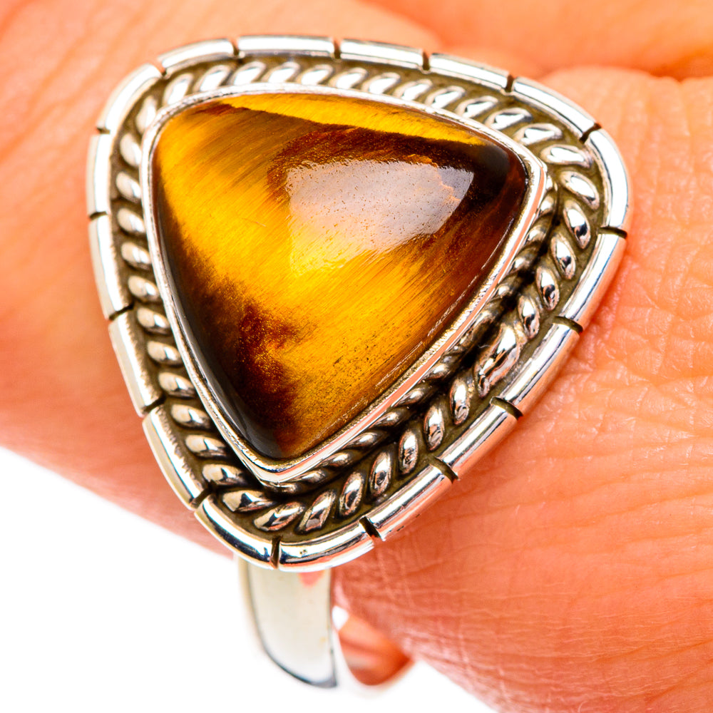 Tiger Eye Rings handcrafted by Ana Silver Co - RING84279