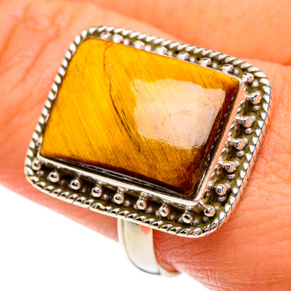Tiger Eye Rings handcrafted by Ana Silver Co - RING84281