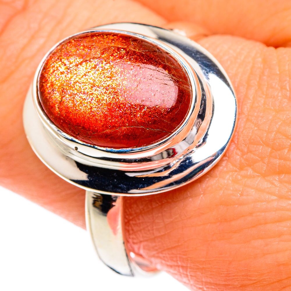 Sunstone Rings handcrafted by Ana Silver Co - RING84284