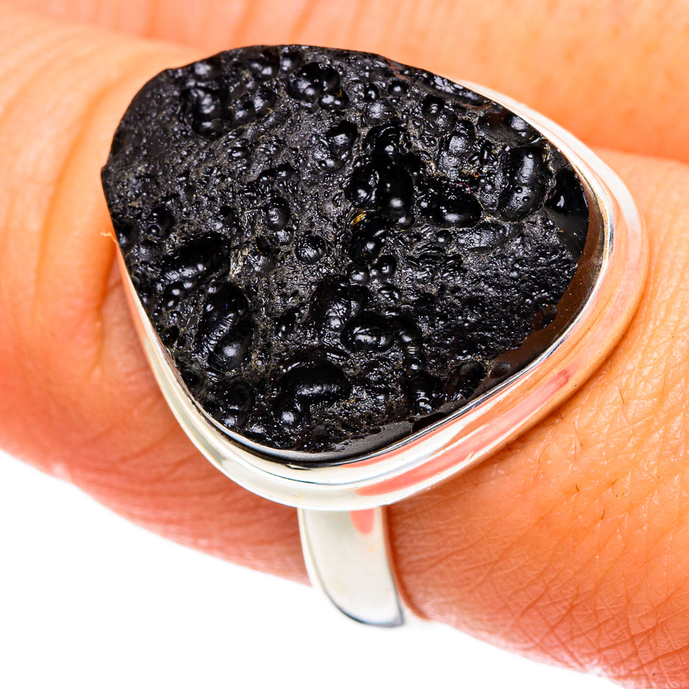 Tektite Rings handcrafted by Ana Silver Co - RING84293