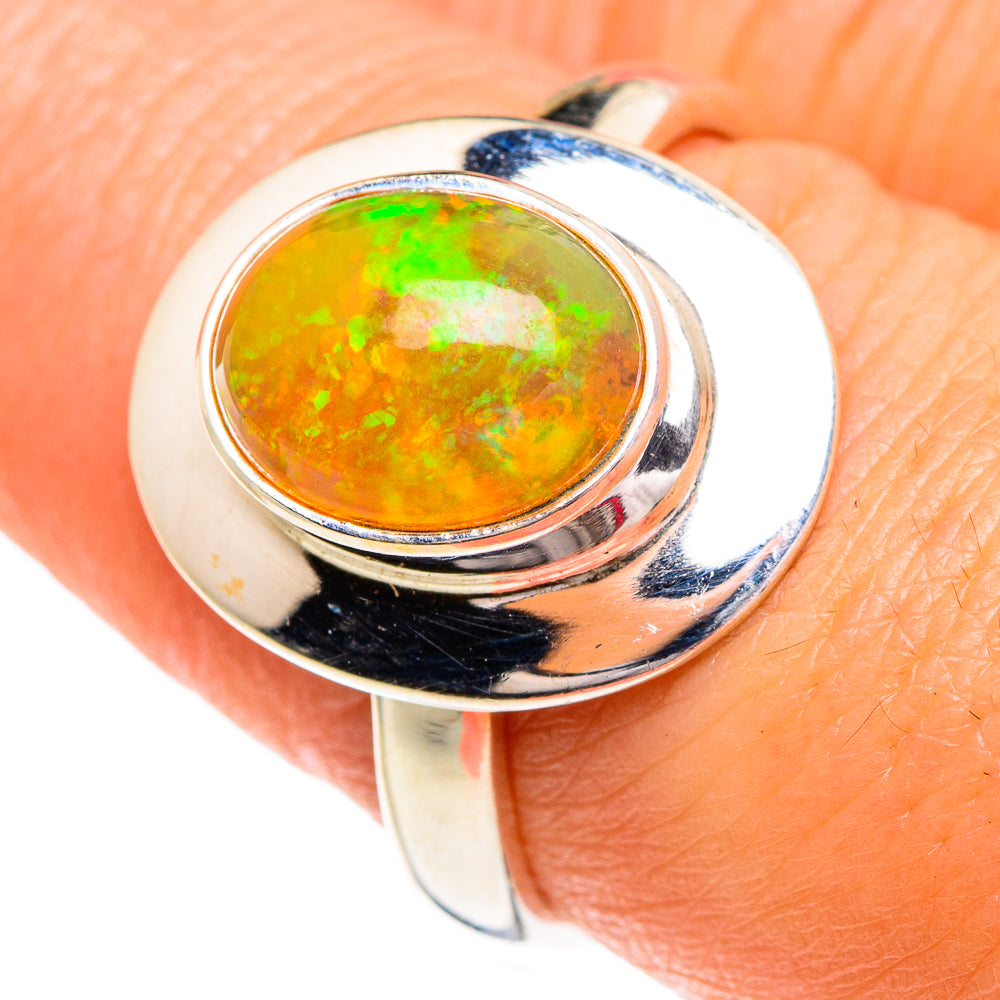 Ethiopian Opal Rings handcrafted by Ana Silver Co - RING84300