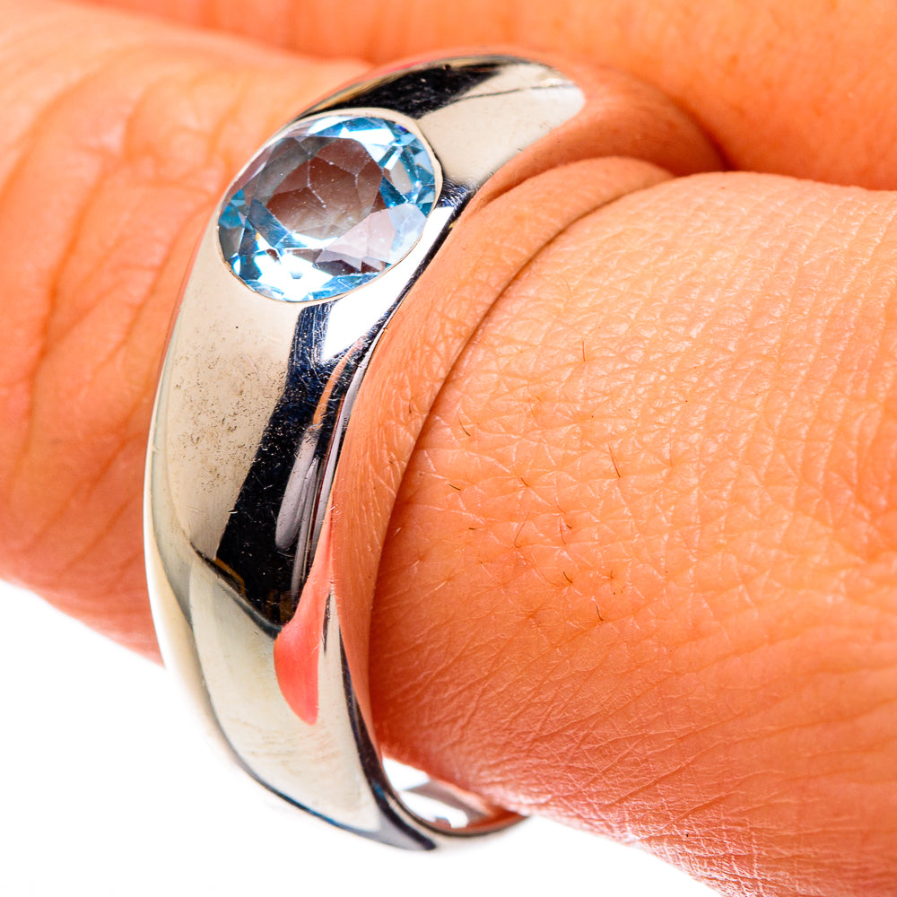 Blue Topaz Rings handcrafted by Ana Silver Co - RING84301