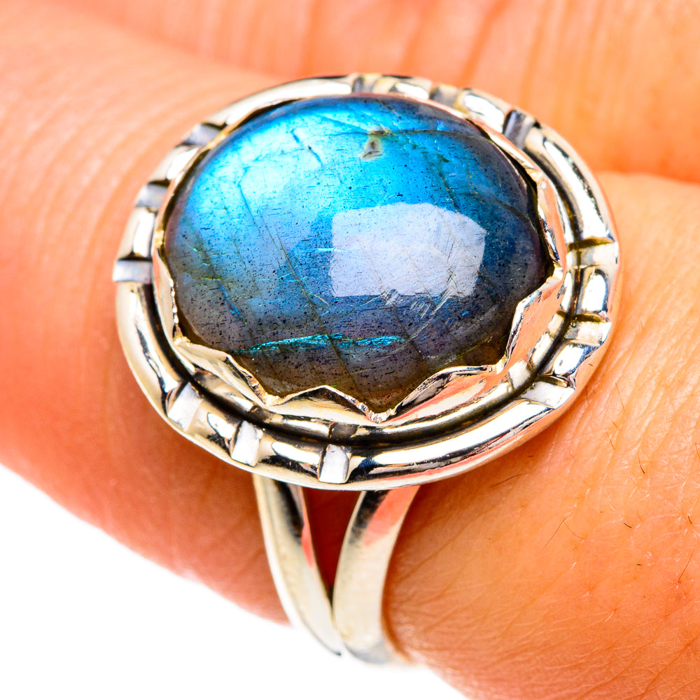 Labradorite Rings handcrafted by Ana Silver Co - RING84302