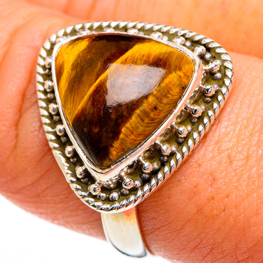 Tiger Eye Rings handcrafted by Ana Silver Co - RING84315